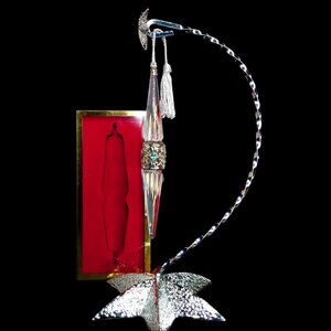 Vtg 1999 Lenox Crystal Ornament Icicle Pave Jewels Christmas Regal Czech NIB